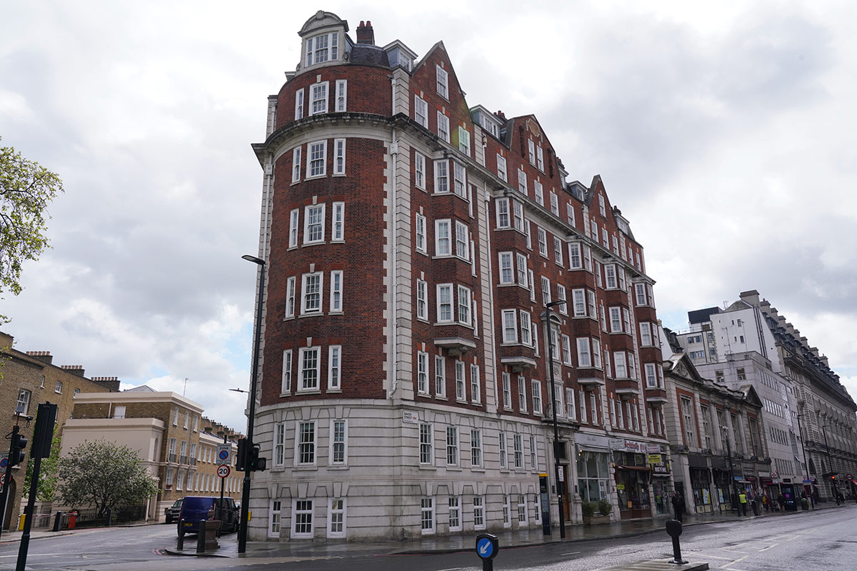 The exterior of the Chalfont Court building in London