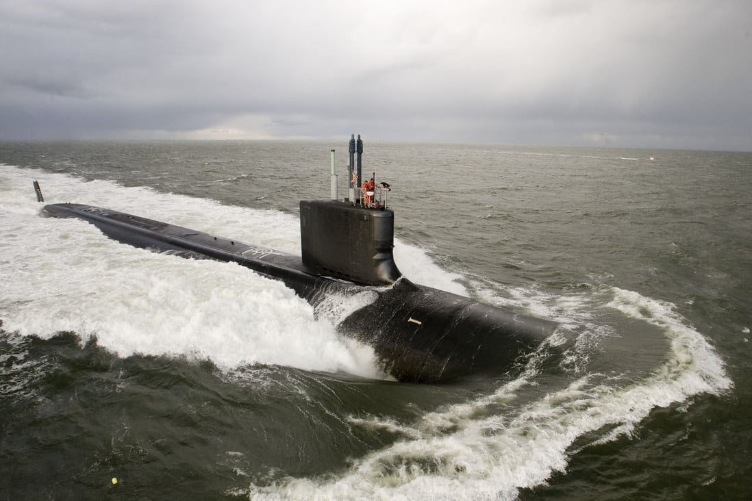 A US attack submarine undergoes sea trials in the Atlantic Ocean in November 2009. The US government did not disclose which submarines were affected by the fake steel test results. Photo: US Navy via AFP