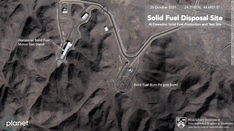 New satellite images suggest Saudi Arabia is now producing ballistic missiles at the site. The key piece of evidence is that the facility is operating a burn pit to dispose of solid-propellant leftover from the production of ballistic missiles.  