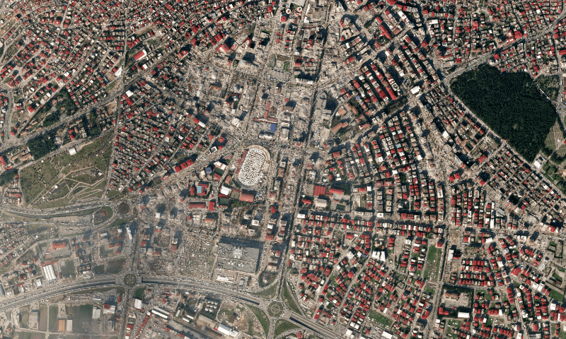 <p>This satellite image obtained on February 10, 2023, courtesy of Planet Labs, Inc. shows a SkySat image captured on February 9, 2023, showing the city of Kahramanmaras after a 7.8-magnitude earthquake struck southeastern Turkey earlier in the week. — AFP</p>