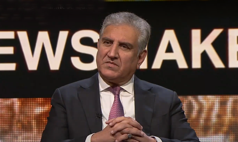 Foreign Minister Shah Mahmood Qureshi said on Friday that Pakistan and India were not engaged in any peace talks and the United Arab Emirates was not facilitating anything. — TRT World screengrab
