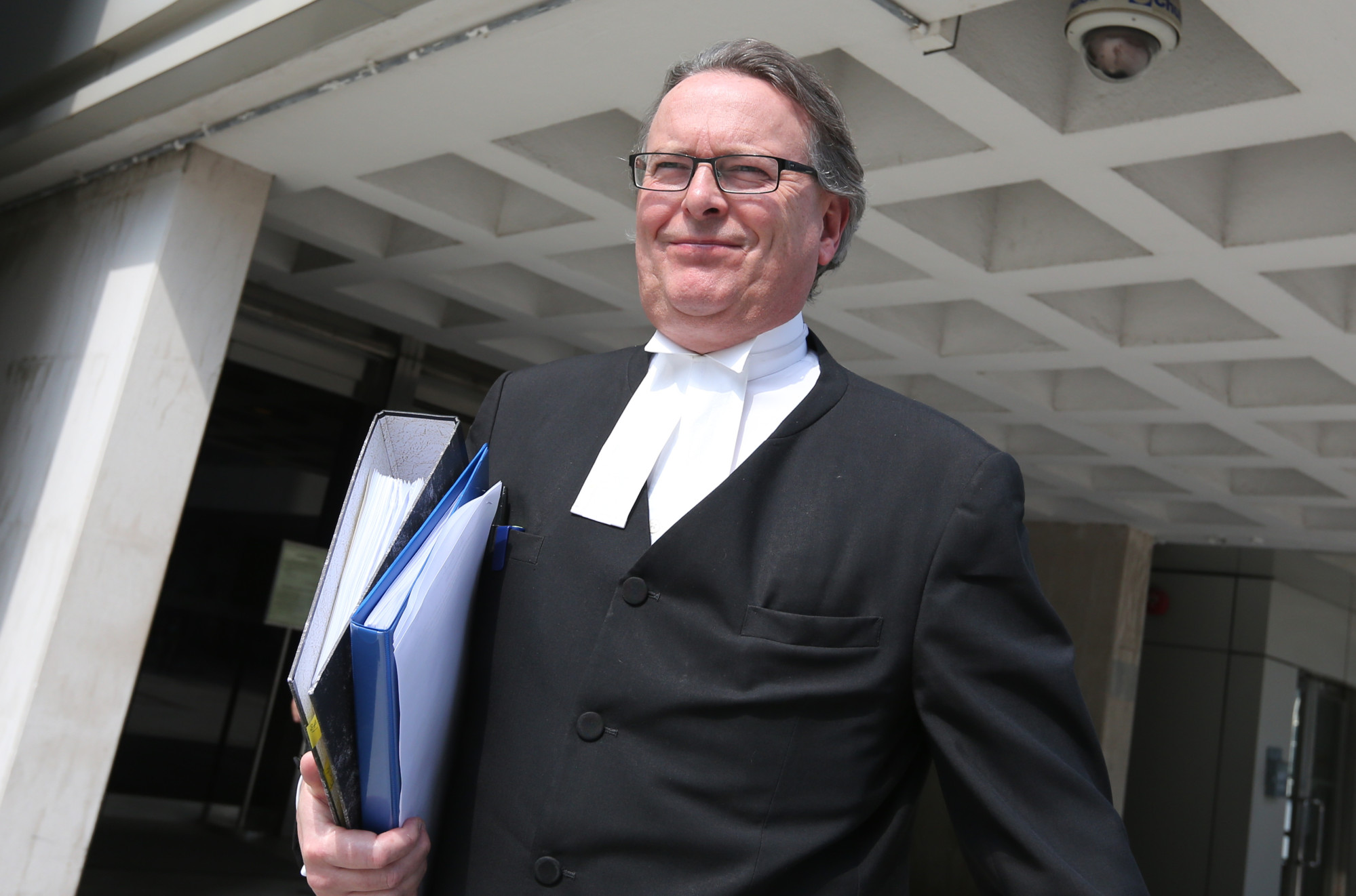 English barrister Tim Owen KC in Hong Kong when he defended city-based former banker Rurik Jutting, who was convicted in 2016 of the brutal murder of two women. Photo: Dickson Lee