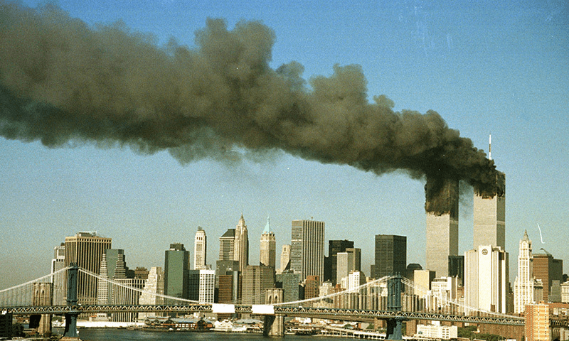 <p>The twin towers on September 11, 2001. — Reuters/File</p>