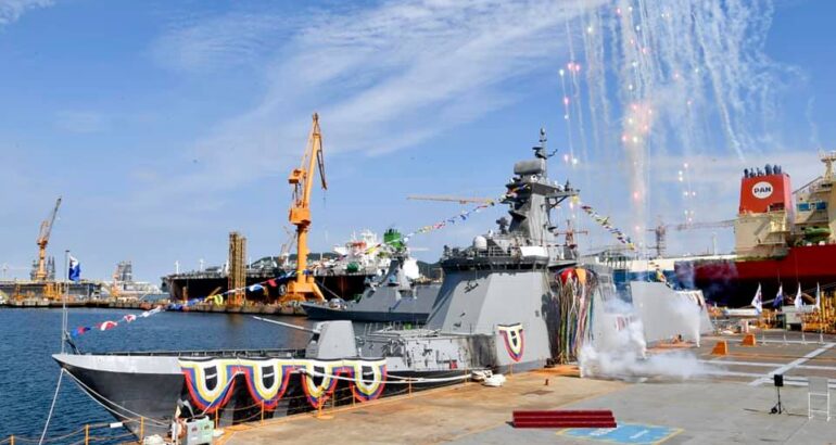 DSME Launches Sixth Daegu-class FFX Batch II Frigate For ROK Navy