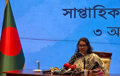 Foreign ministry spokesperson Seheli Sabrin during the weekly media briefing on Thursday