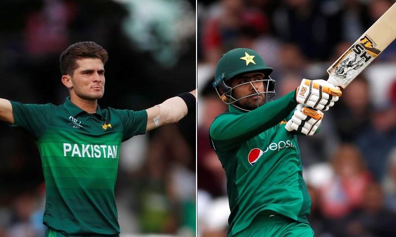 A combination photo of Pakistan captain Babar Azam (R) and pace bowler Shaheen Afridi (L). — Reuters/File