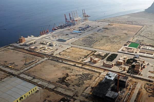 The Chinese-built and operated port in Gwadar, Pakistan.
