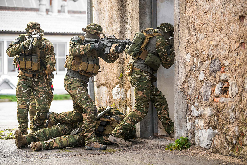 Rolling the casualty onto his stomach helps prevent the casualty’s tongue or blood from suffocating.