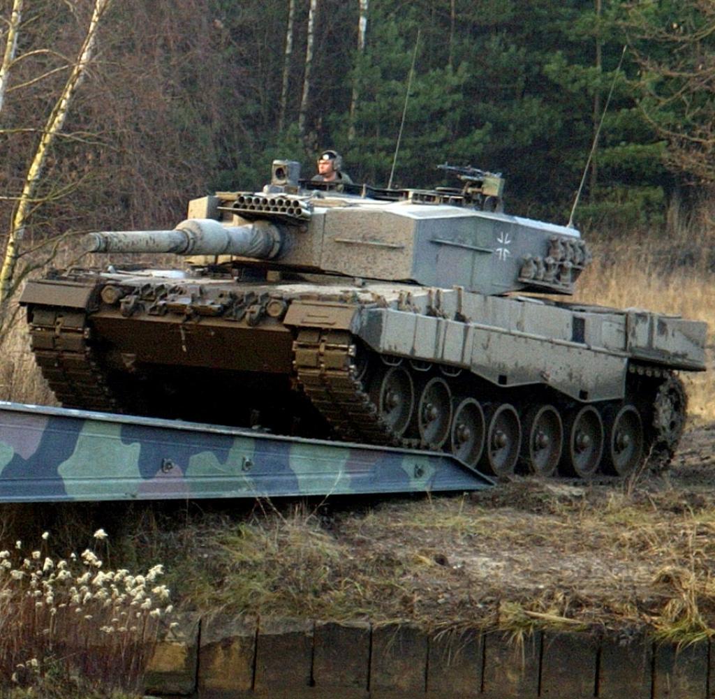 Ein Panzer vom Typ Leopard 1A5