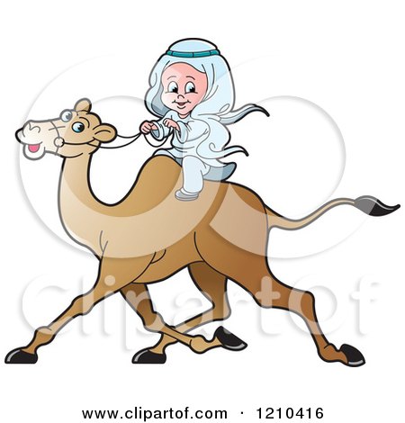 1210416-Clipart-Of-A-Happy-Arabic-Kid-Riding-A-Camel-Royalty-Free-Vector-Illustration.jpg