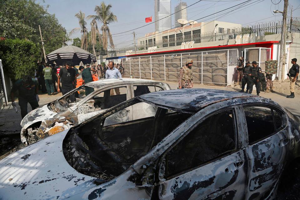 FILE: In 2019, Baloch insurgents attacked Chinese engineers and its consulate in Karachi to deter investment in Balochistan.