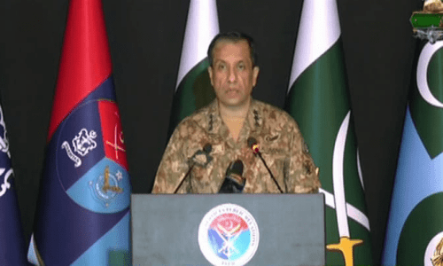 ISPR Director General Lt Gen Ahmed Sharif Chaudhry said on Thursday that 12 Indian drones were neutralised overnight at various locations across Pakistan amid escalating military activity with the neighbouring country. — DawnNews TV