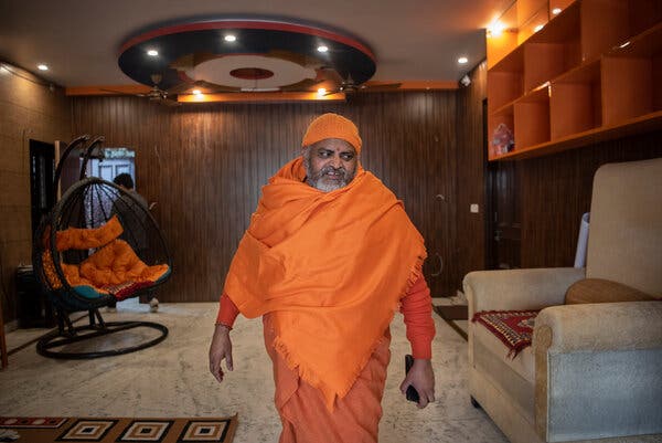Swami Amritanand, an organizer of the  event in Haridwar where monks called for violence, defended Mr. Narsinghanand: “He said nothing wrong.”