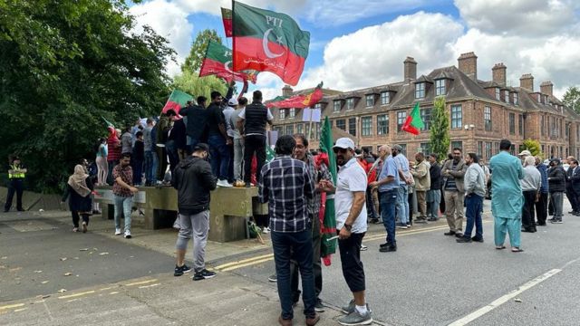 Imran Khan supporters protest in Hull