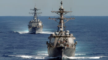 Destroyers train for deployment