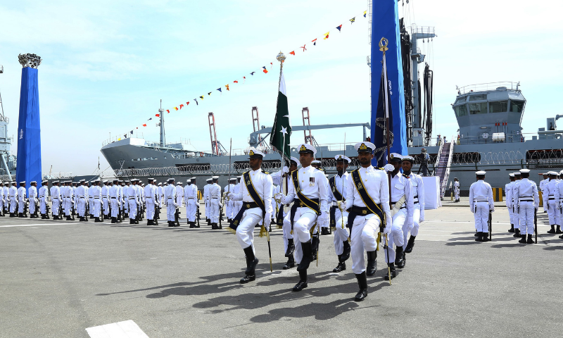 No Pakistani ship would take part in the activities, an official said. — Photo courtesy Pakistan Navy/File