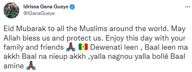 Gueye is a practising Muslim. On June 15, 2018, while still an Everton player, his Twitter account posted this message