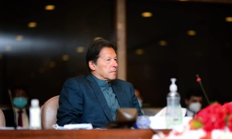 Prime Minister Imran Khan presides over a meeting of the parliamentary party of the ruling alliance at the Parliament House on Wednesday. — Photo courtesy APP