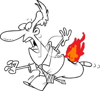 0511-0902-2516-1033_Black_and_White_Cartoon_of_a_Man_with_His_Pants_on_Fire_clipart_image.jpg