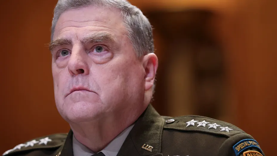 Chairman of the Joint Chiefs of Staff Gen. Mark Milley testifies before the Senate Appropriations Committee Subcommittee on Defense in Washington, U.S., May 3, 2022. Win McNamee/Pool via REUTERS