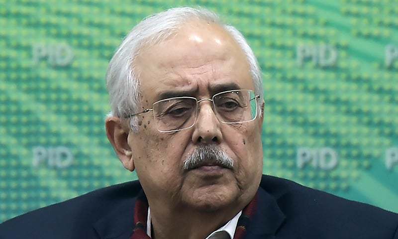Pakistan's Attorney-General Anwar Mansoor Khan gives a press conference following a special court verdict against former military ruler Pervez Musharraf, in Islamabad on December 17. — AFP