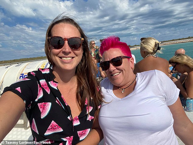 Tamara Louise Lorimer (pictured, right) had been reversing out of the driveway of the couple's home in Cable Beach in November 2021 when she struck her girlfriend Doreen-Joan Lindsay (pictured, left)