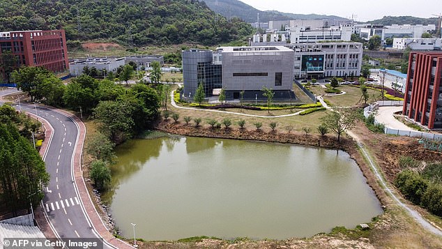 The P4 laboratory (C) at the Wuhan Institute of Virology in Wuhan in China's central Hubei province on April 17, 2020. There have been numerous theories that the virus spread from this lab