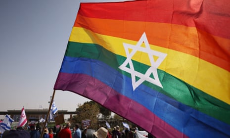 A demonstration in Jerusalem in 2021 against Israeli lawmakers who oppose gay rights.