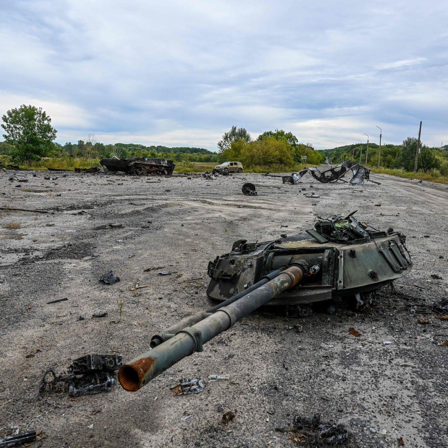 The scene in the Kharkiv region this weekend after Russian forces retreated.