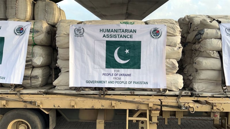 Pakistan dispatches second consignment of aid to Ukraine. —Radio Pakistan
