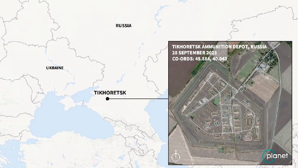Tikhoretsk ist nur 200km von der Ukrainischen Grenze entfernt