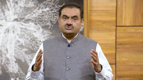 A video released by Adani Enterprises on Thursday, Feb 2, 2023, shows Indian billionaire Gautam Adani addressing investors from an unknown location.