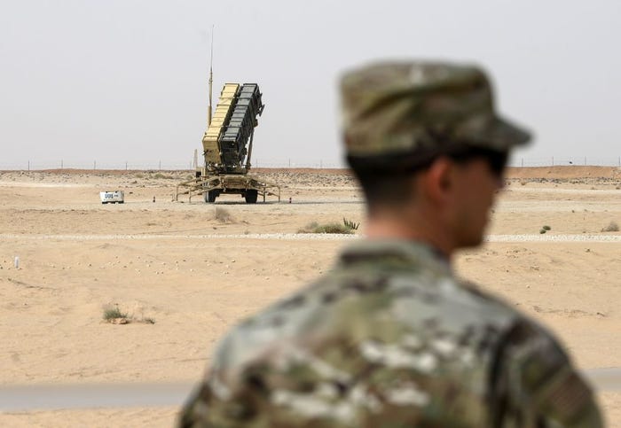 Patriot missile defense in Saudi