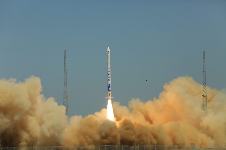 CHINA CHINESE PRIVATE ROCKET SENDS SATELLITES INTO ORBIT