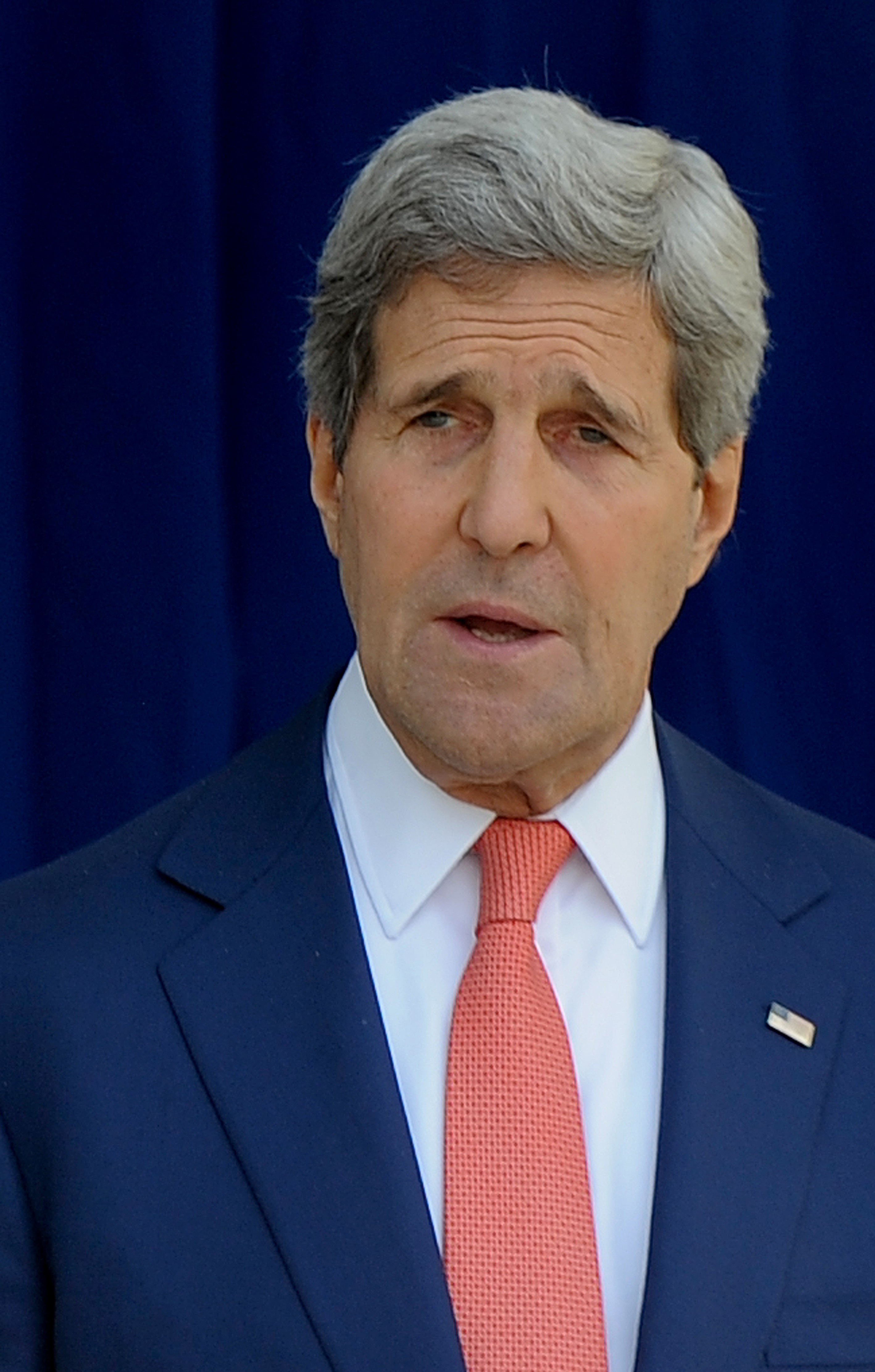 U.S. Secretary of State John Kerry speaks during a press conference within his official visit in Lagos, Nigeria on January 25, 2015. (Anadolu Agency&mdash;Getty Images)