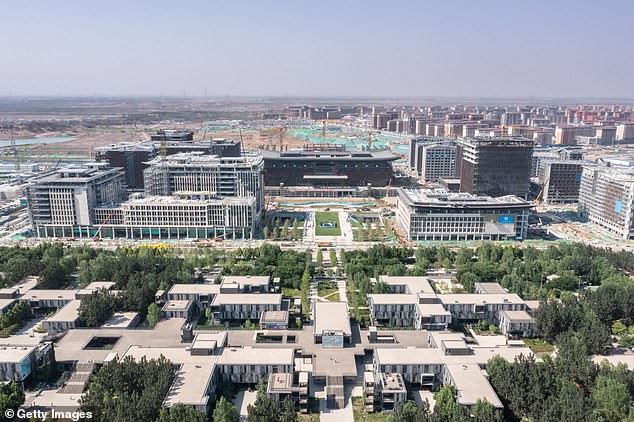 The Xiong'an New Area is a new economic zone 60 miles southwest of Beijing - in the Baoding area of Hebei. It serves as a development hub for the Beijing-Tianjin-Hebei economic triangle