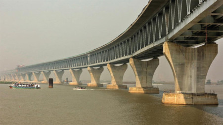 Under-construction Padma bridge. Photo: BSS