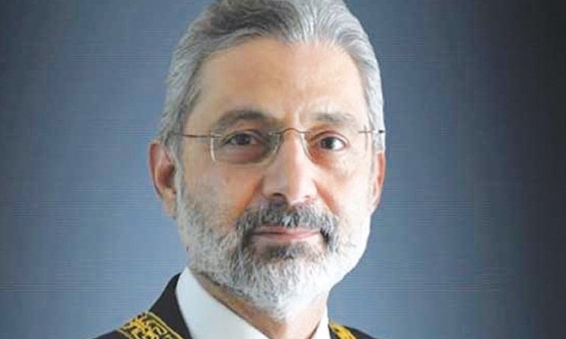 Justice Qazi Faez Isa claimed that he was being public slandered with propaganda against him through controlled media. — Photo: SC website/File