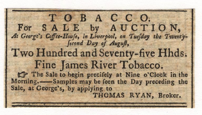 Tobacco Auction in Liverpool