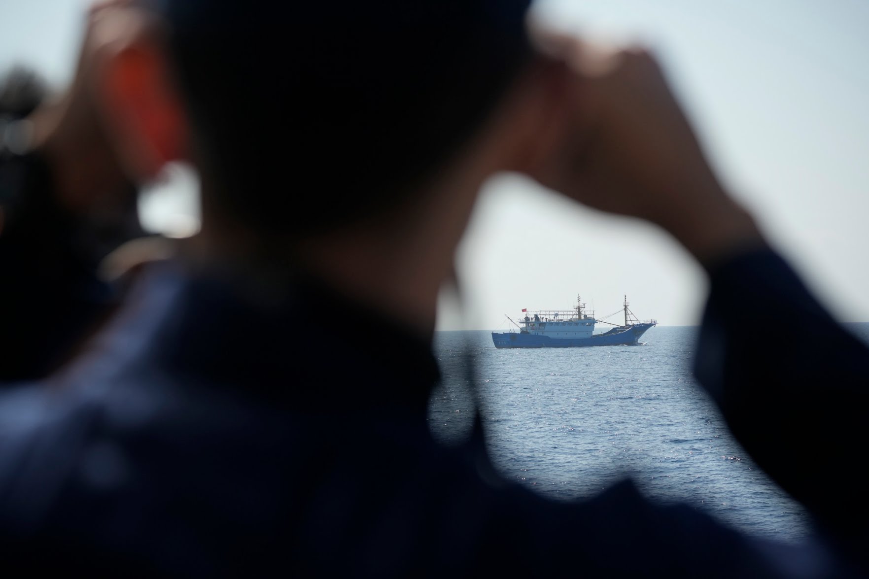 A coastguard monitoring movements of Chinese ships in the South China Sea. Photo: AP
