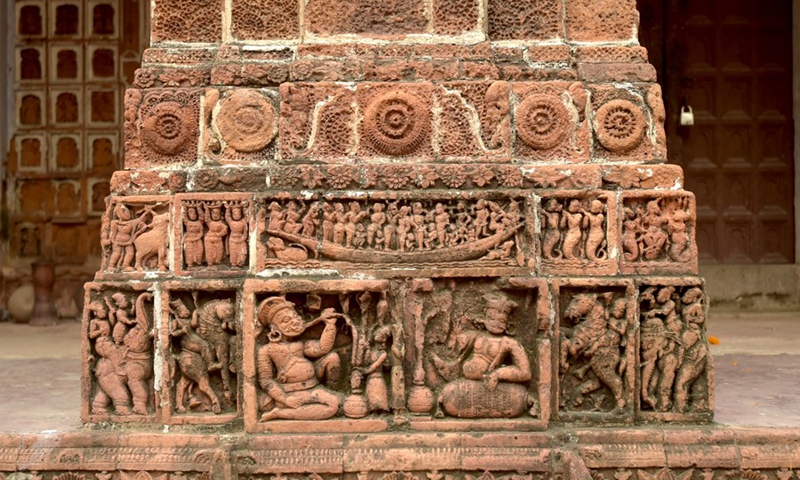 Photo taken on May 18, 2022  shows the Hindu Kantaji Temple in Dinajpur, Bangladesh.(Photo: Xinhua)