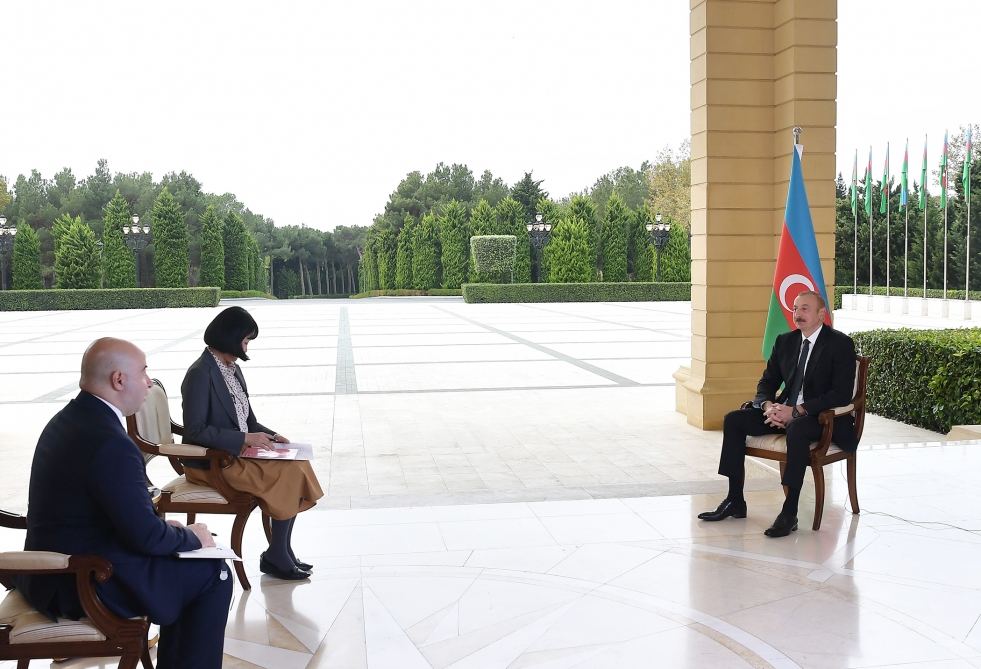 With this Armenian government unfortunately, prospects for peaceful settlement very remote - President Aliyev