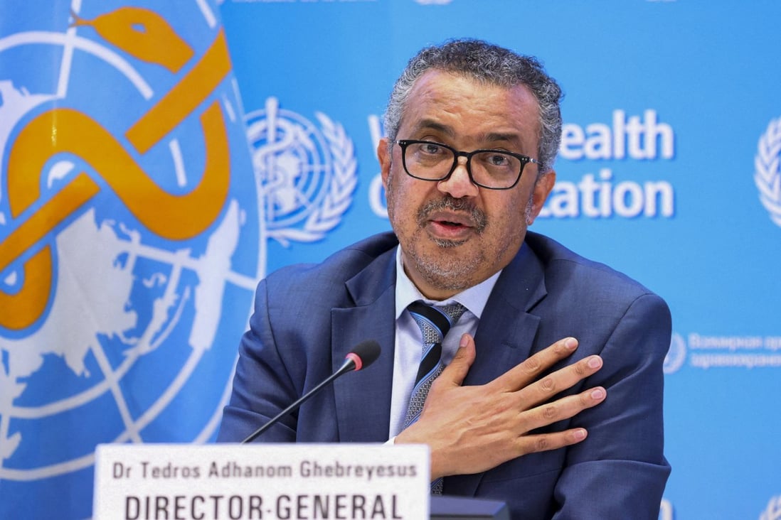 Tedros Adhanom Ghebreyesus, director-general of the World Health Organization (WHO) said of China’s zero-tolerance policy on Covid-19:  “I think a shift would be very important”. Photo: Reuters