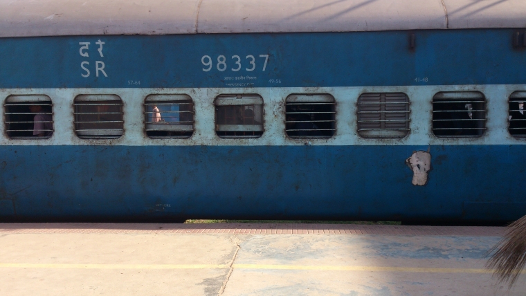 A Dirty Coach of Southern Railway part of he KCVL - Bangalore Express