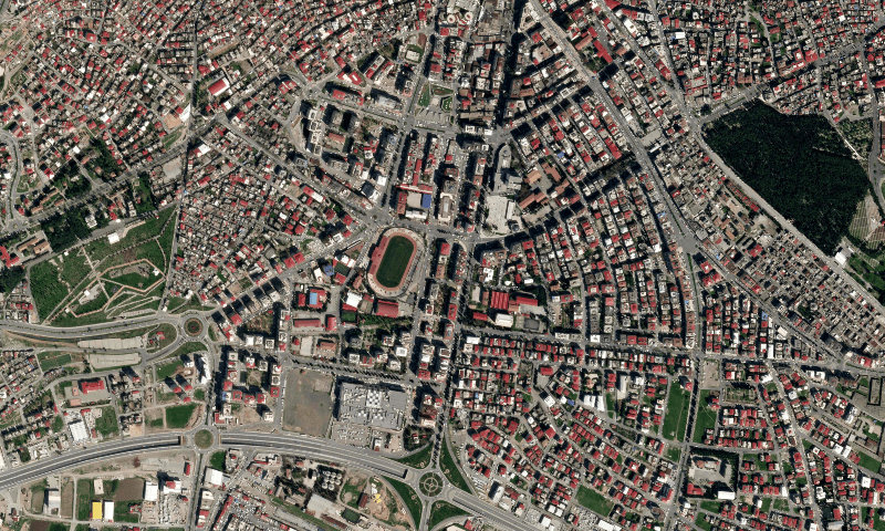 <p>This satellite image obtained on February 10, 2023, courtesy of Planet Labs, Inc. shows a SkySat image captured on April 3, 2021, showing the city of Kahramanmaras, southeastern Turkey. — AFP</p>