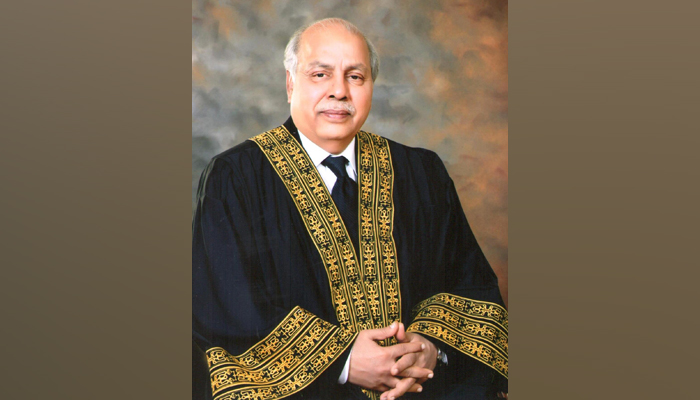 Ex-chief justice of Pakistan Justice Gulzar Ahmed. — IJCP