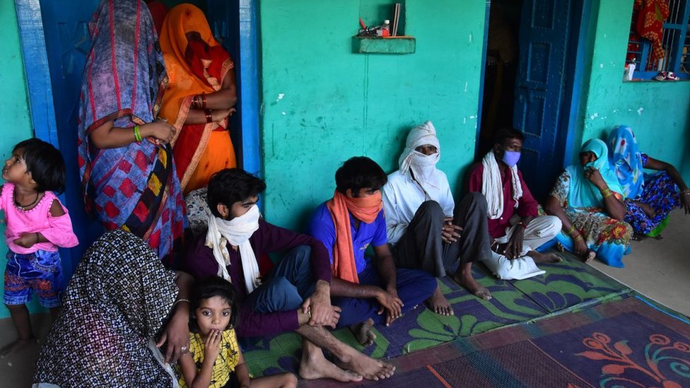 The 19-year-old's family at their home