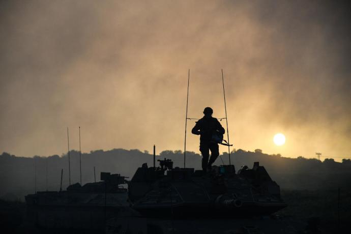 Lt.-Col. Dori Saar during Operation Guardian of the Walls.IDF SPOKESPERSON'S UNIT