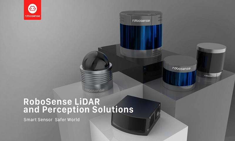 LiDAR solution for autonomous driving of RoboSense showcased at CES 2022 Photo: courtesy of RoboSense
