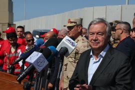 United Nations Secretary-General Antonio Guterres visits the Rafah border crossing